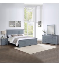 Spencer 4pcs Bedroom Suite Solid Wood & MDF in Multiple Size with Dresser